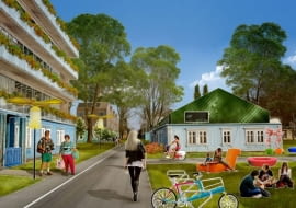 Osiedle Przyjaźń 2.0 na warszawskim Bemowie zaprojektowane przez pracownię BudCud.