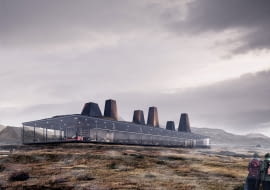 Muzeum Wulkanu na Islandii. Proj. Natalia Kędziorek, Bartosz Karasiński i Dawid Krzeszowiec