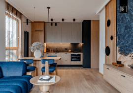 Stylowe małe mieszkanie z elementami Orientu