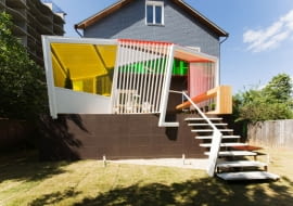 Summer terrace for TV show, ZA BOR architects, taras dla TV show, ganek domu