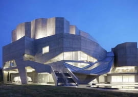 sala koncertowa, japonia, publiczne, dekonstruktywizm, beton