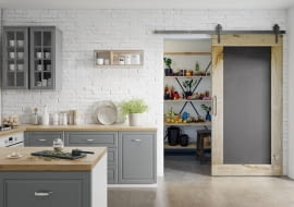 Drzwi przesuwne drewniane dębowe TABLICA surowe