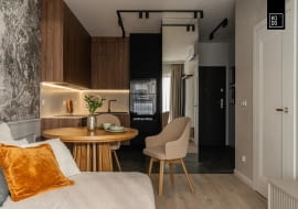 40-metrowe mieszkanie we Wrocławiu w barwach jesieni