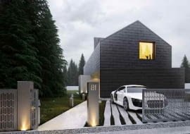 Elewacja frontowa, wschodnia