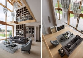 Nowoczesna stodoła w warszawskim Wilanowie