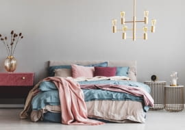 Modna narzuta na łóżko