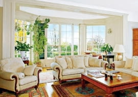 PONOWNA PUBLIKACJA ZA ZGODA WLASCICIELI !!!!!! DOM MUROWANY , PIETROWY , Z PIWNICA I GARAZEM NZ WNETRZA - SALON MEBLE FOT. JOANNA SIEDLAR PUBLIKACJA LADNY DOM NR 1 (123) - 1 2009