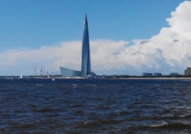 Łachta Centr w Petersburgu - najwyższy budynek w Europie.
