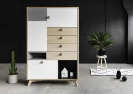 Komoda wysoka High z kolekcji Koobik