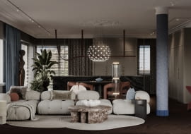 Z widokiem na park: warszawski penthouse projektu MODEKO Studio