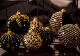 bombki dekoracje świąteczne ozdoby świąteczne styl glamour  święta Boże Narodzenie