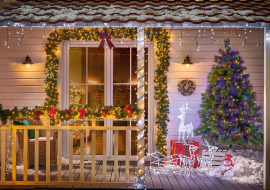 Jak udekorować wejście do domu na święta?