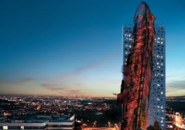 Top Tower w Pradze. Proj. Black n' Arch i David Černý