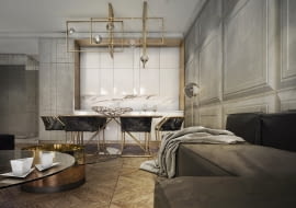 Salon z aneksem kuchennym