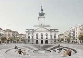 Rynek Główny w Kaliszu. Proj. pracownia Roman Rutkowski Architekci