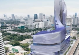 amanda levete architects, architektura, wieżowiec, centrum handlowe, hotel, central ambassy, bangkok, tajlandia