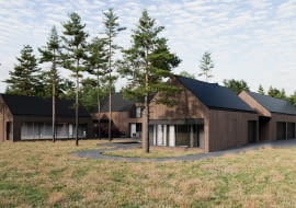 Willa w sąsiedztwie lasu. Proj. Trzop Architekci