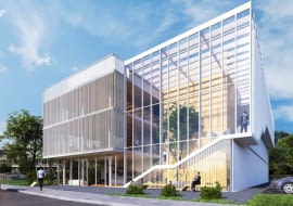 Poglądowa wizualizajca nowej siedziby TVP w Kielcach