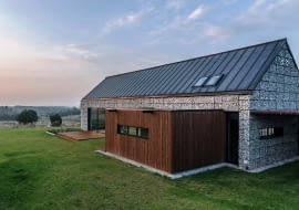 dom na jurze, nowoczesny dom, dom z kamienia, kamienny dom