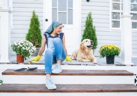 Wiosenne porządki na tarasie