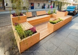 Parklet w Łodzi