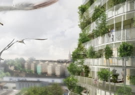 Zielona Wieża Nantes, projekt Edouard François, źródło: Maison Edouard François