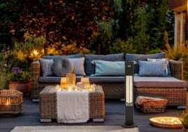 Lampy grzewcze tarasowe