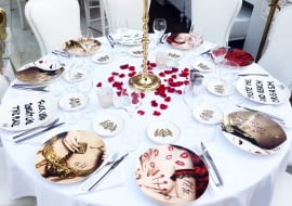 Talerze z serii "No Prostitution here"