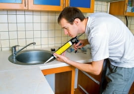 silikon, kuchnia, zlewozmywak