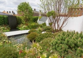 yThe Jeremy Vine Texture Garden. Designed by: Matt Keightley. RHS Chelsea Flower Show 2017. Stand no. Feel Good Garden 288