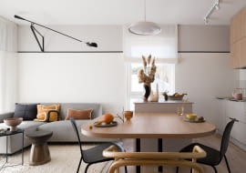 Funkcja, umiar i detal - aranżacja 58-metrowego mieszkania