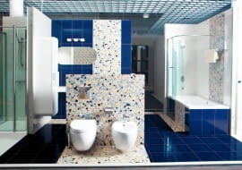 Dostawcami salonów są renomowani producenci wyposażenia łazienek: Disegno Ceramica, Villeroy & Boch, Cesana, Guglielmi, Grohe, Tiger, Geesa Aparici, Barwof i inni.