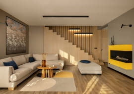 Dom dla 6-osobowej rodziny: aranżacja wnętrz projektu FABRYK-ART