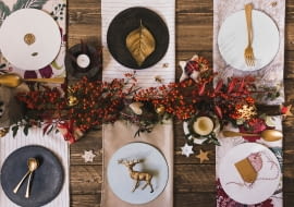 Dekoracja wigilijnego stołu