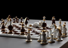 Porcelanowe szachy od marki Ćmielów