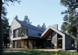 Ceglany dom w Magdalence od Z3Z Architekci