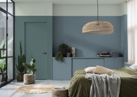 Dulux Ambiance Ceramic w sypialnii