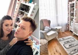 Agnieszka i Kuba Wesołowscy oraz pokój ich córki