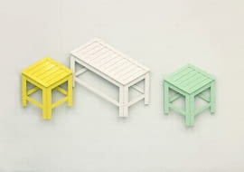 Meble z kolekcji De-Dimension 2D to 3D, Jongha Choi