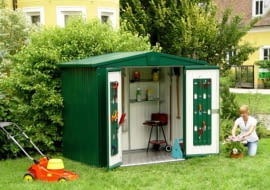 Domek narzędziowy metalowy