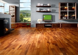 Parkiet z drewna egzotycznego merbau