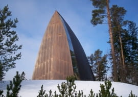 architektura sakralna, kościoł, architektura, Ekumeniczna kaplica św Henryka, Turku, Finlandia, Matti Sanaksenaho, Pirjo Sanaksenaho, Enrico Garbin