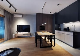 Dwupokojowe mieszkanie projektu Sojka&Wojciechowski