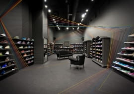 Wnętrze sklepu Run Colors w Poznaniu