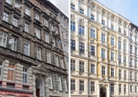 Kamienica przy Mierniczej 9 we Wrocławiu - przed i po