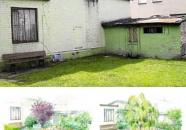 Metamorfoza ogrodu. Narożnik przy dwóch ścianach