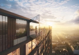 Sky Walk w O27 Apartamenty Opolska w Katowicach