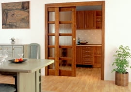 drzwi przesuwne, drzwi dwuskrzydłowe