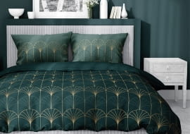Pościel satynowa bawełna 160x200 Luksus Art Deco 4822B
