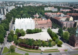 Projektowane zazielenienie Centrum Dialogu Przełomy